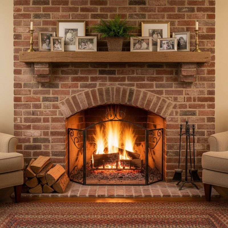 Brick Hearth Installation