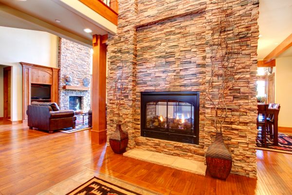 Stone Hearth Installation in Glenview